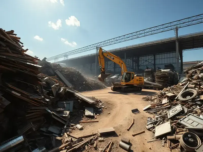 Scrap metal processing facility